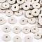 Handmade Polymer Clay Beads, Disc/Flat Round, Heishi Beads, Gainsboro, 6x1mm, Hole: 2mm, about 23500pcs/1000g