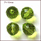Imitation Austrian Crystal Beads, Grade AAA, K9 Glass, Faceted, Teardrop, Yellow Green, 10mm, Hole: 0.9~1mm