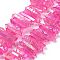 Natural Quartz Crystal Points Beads Strands, Dyed, Nuggets, 15~30x4~8x4~7mm, Hole: 1mm, 8 inch