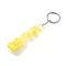 Ferroalloy, Plastic and Acrylic Keychain, Contactless Card Extractor, for Long Nail Card Extractor Keychain with Card Puller for Girls, Rectangle, Yellow, 15.5cm