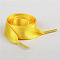 Flat Polyester Shoelaces, Shoelace Replacement, Gold, 1240x20mm