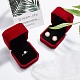 Square Velvet Ring Boxes&nbsp;VBOX-WH0002-01B-5