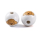 Wood European Beads&nbsp;WOOD-G021-01I-2