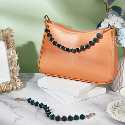 2Pcs 2 Colors Resin Faceted Beaded Bag Handles&nbsp;FIND-WR0008-13