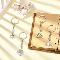 Tibetan Style Alloy Pendant Keychains&nbsp;KEYC-JKC00507