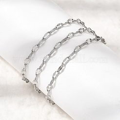 12Pcs 2.2MM 304 Stainless Steel Dapped Chain Necklaces for Men Women&nbsp;NJEW-H093-16P