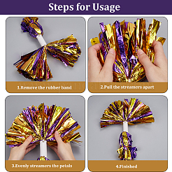 Plastic Cheerleading Pom Poms Cheerleading Hand Flowers&nbsp;AJEW-WH20010-90A