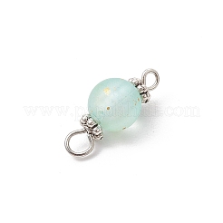 Frosted Transparent Acrylic Round Links Connector Charms&nbsp;PALLOY-JF04172