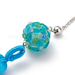 Metal Bookmark Gift with Polyester Tassel Big Pendant Decorations&nbsp;AJEW-JK00167-03