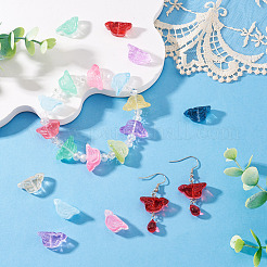 72Pcs 12 Colors Transparent Glass Beads&nbsp;DGLA-TA0001-53