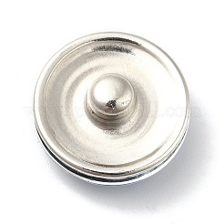 Brass Glass Cabochons Buttons&nbsp;GLAA-S052-01M