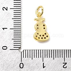Brass Micro Pave Cubic Zirconia Charms&nbsp;KK-C139-16G