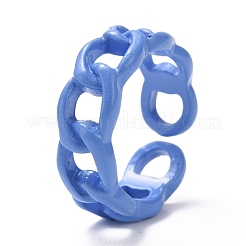 Spray Painted Alloy Cuff Rings&nbsp;RJEW-T011-29-RS