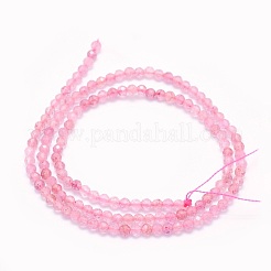 Natural Strawberry Quartz Beads Strands&nbsp;G-O166-21A-3mm