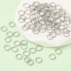 Tarnish Resistant 304 Stainless Steel Open Jump Rings&nbsp;STAS-N015-10-7x1mm