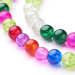 Crackle Glass Beads Strands&nbsp;GGM003