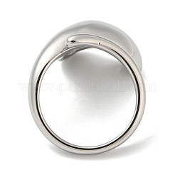 Non-Tarnish 304 Stainless Steel Cuff Rings&nbsp;RJEW-P096-01P