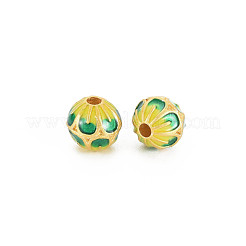 Rack Plating Alloy Enamel Beads&nbsp;ENAM-S130-13B
