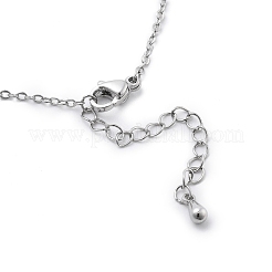 Brass Clear Cubic Zirconia Flower Pendant Necklaces&nbsp;LS-NJEW-C077-01P