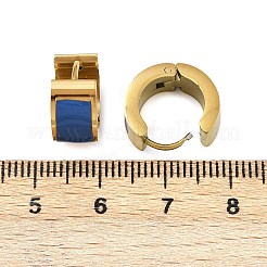 304 Stainless Steel Enamel Hoop Earrings&nbsp;EJEW-K268-20G-04