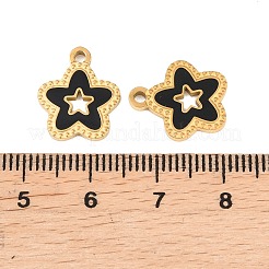 304 Stainless Steel Enamel Pendants&nbsp;STAS-Z190-08G-02
