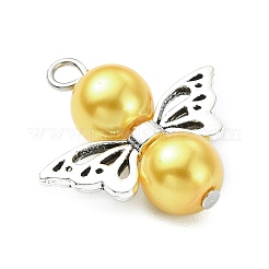 24Pcs 24 Colors Glass Pearl Pendants&nbsp;PALLOY-JF03066