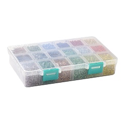 FGB 450G 18 Colors 12/0 Grade A Round Glass Seed Beads&nbsp;SEED-JP0012-15-2mm