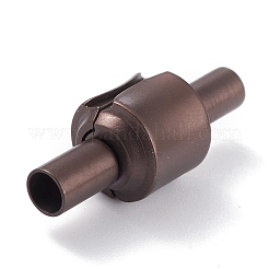 Ion Plating(IP) 304 Stainless Steel European Clasps with Cord Ends&nbsp;STAS-G239-15R