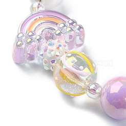 Acrylic Rainbow Beaded Mobile Straps&nbsp;HJEW-JM01055