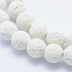 Synthetic Lava Rock Beads Strands&nbsp;X-G-F549-8mm-B14