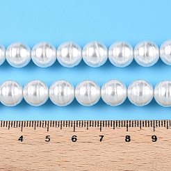 Transparent Spray Painted Glass Beads Strands&nbsp;GLAA-N001-40