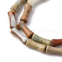 Natural Aqua Terra Jasper Beads Strands&nbsp;G-L624-G03-12x5mm