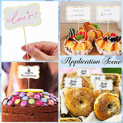 1 Set Paper Blackboard Cake Toppers&nbsp;AJEW-SC0003-84B