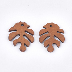 Painted Poplar Wood Pendants&nbsp;WOOD-T021-11I