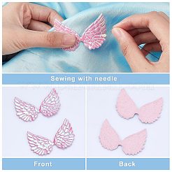 Imitation Leather Cloth Iron on/Sew on Patches&nbsp;DIY-WH0177-84D