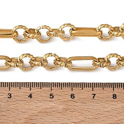 304 Stainless Steel Figaro Chains Necklaces for Women&nbsp;SA-CBA4051-11G
