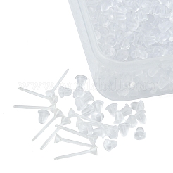 500Pcs Plastic Stud Earring Settings for Rhinestone&nbsp;KY-FS0001-06