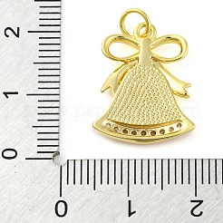Christmas Series Brass Micro Pave Cubic Zirconia Pendants&nbsp;KK-S401-03G-A