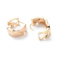 Rack Plating Brass Hoop Earrings&nbsp;EJEW-S241-14G