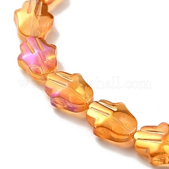 Transparent Electroplate Glass Beads Strands&nbsp;EGLA-F159-HR01