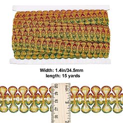 Ethnic Style Embroidery Polyester Lace Trims&nbsp;OCOR-WH0070-20A