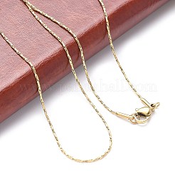 Ion Plating(IP) 304 Stainless Steel Chain Necklaces&nbsp;NJEW-H467-B-01G