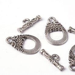 Tibetan Silver Toggle Clasps&nbsp;X-AC2014-NF