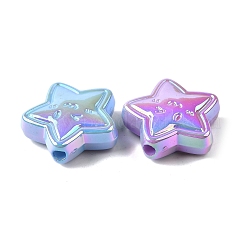 UV Plating Opaque Acrylic Beads&nbsp;MACR-F083-04