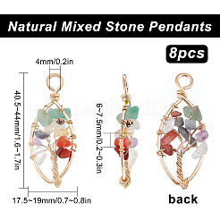 Natural Gemstone Pendants&nbsp;G-SC0001-92