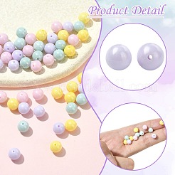 60Pcs 4 Colors Cubic Zirconia Imitation Pearl Beads&nbsp;ZIRC-CJ0001-30