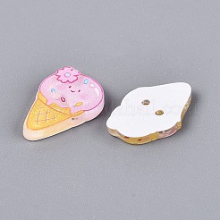 2-Hole Printed Resin Buttons&nbsp;BUTT-Q047-01