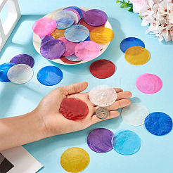 70Pcs 7 Colors Natural Capiz Shell Links&nbsp;BSHE-TA0001-22