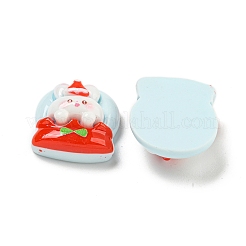 Christmas Rabbit Theme Opaque Resin Decoden Cabochons&nbsp;CRES-B022-04E