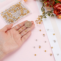600Pcs 2 Colors Iron Rhinestone Spacer Beads&nbsp;RB-ME0001-03